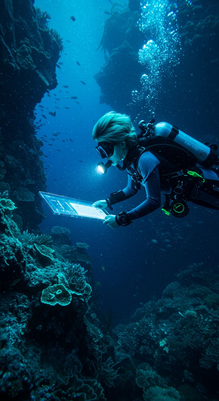 Marine Biologists Conducting Laboratory Research and Telemetry Overviews